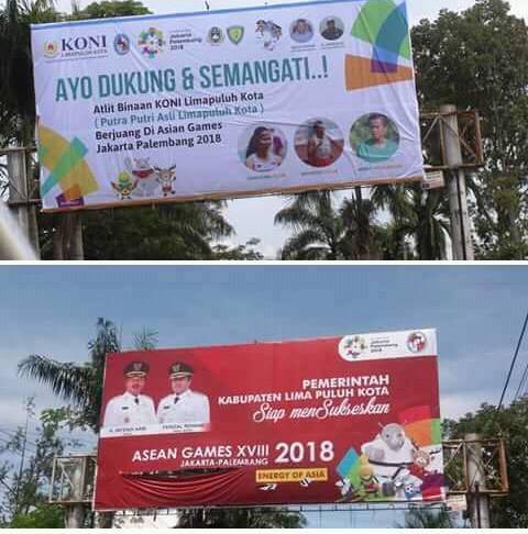 Keterlaluan, Bilboard KONI Limapuluh Kota Ditukar Dengan Tulisan Blunder !!