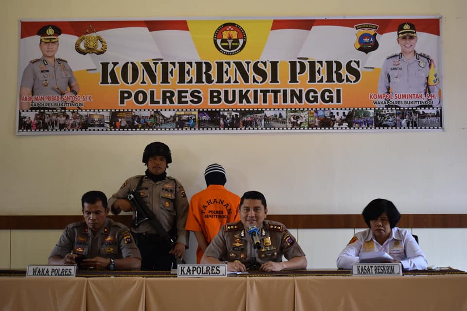 Dua dari Tujuh Pelaku Pencabulan Terhadap Anak Bawah Umur Ditangkap Polres Bukitinggi