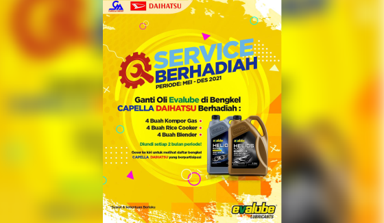 Semakin Dekat Dengan Konsumen, Oli Mobil Evalube Perluas Layanan Ganti Oli Bersama Capella Daihatsu dan Isuzu