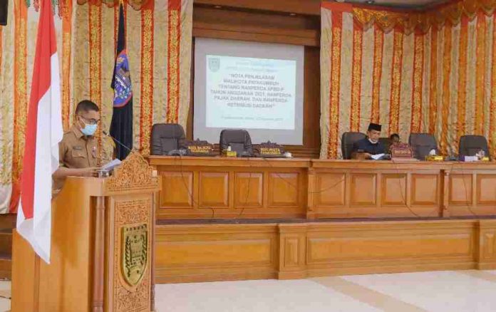 DPRD Kota Payakumbuh Dengar Nota Penjelasan Wali Kota Terkait 2 Ranperda, Pajak Daerah Dan Retribusi Daerah
