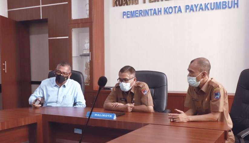Wako Riza Falepi Ikuti Vidcon Dengan Presiden Jokowi