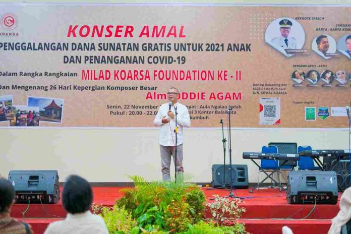 Apresiasi Kegiatan Amal Koarsa Foundation, Wako Riza Falepi Sebut Kebiasaan Berbagi Perlu Dibudayakan