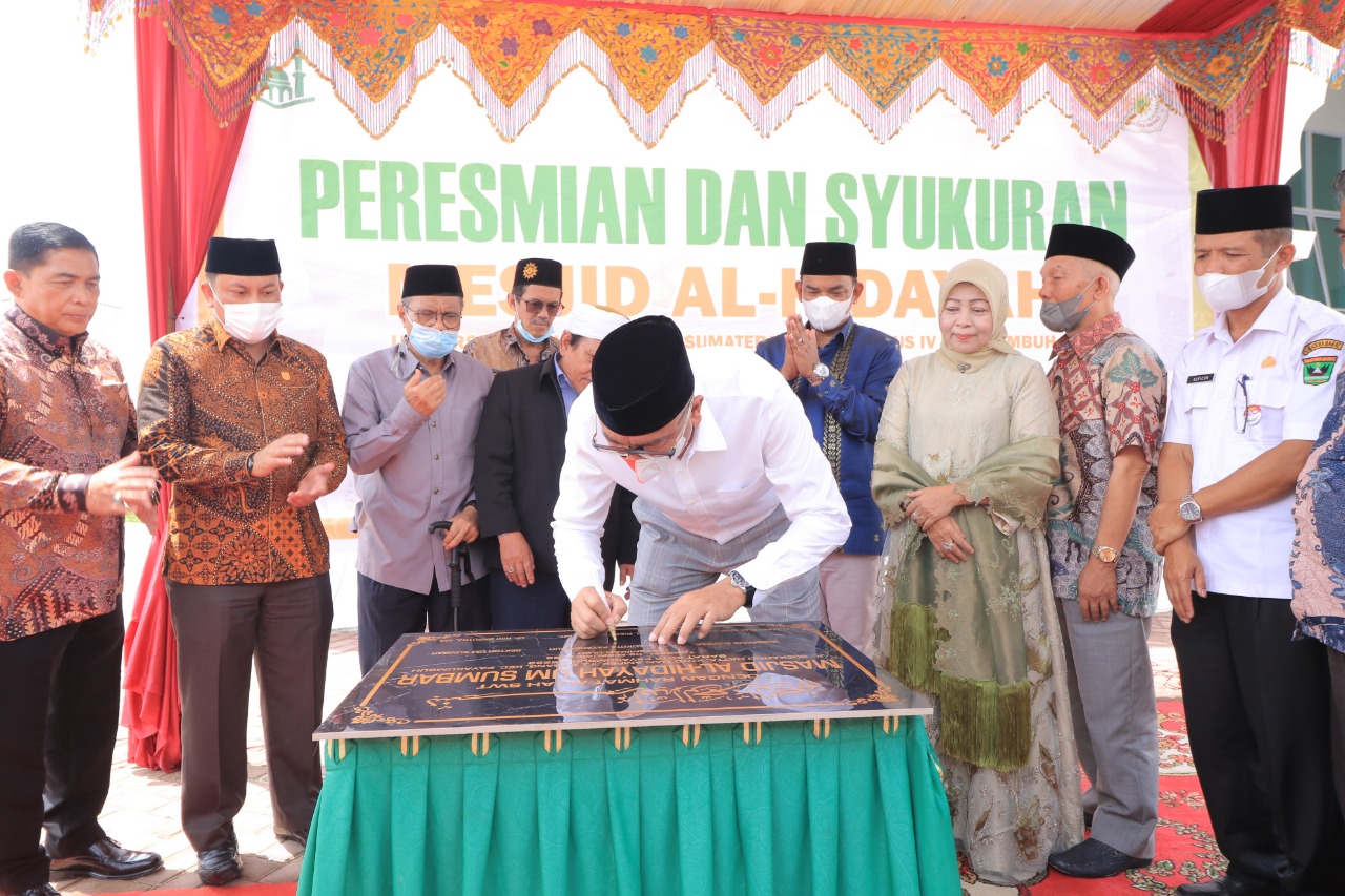 Wako Payakumbuh Resmikan Mesjid Al Hidayah UMSB