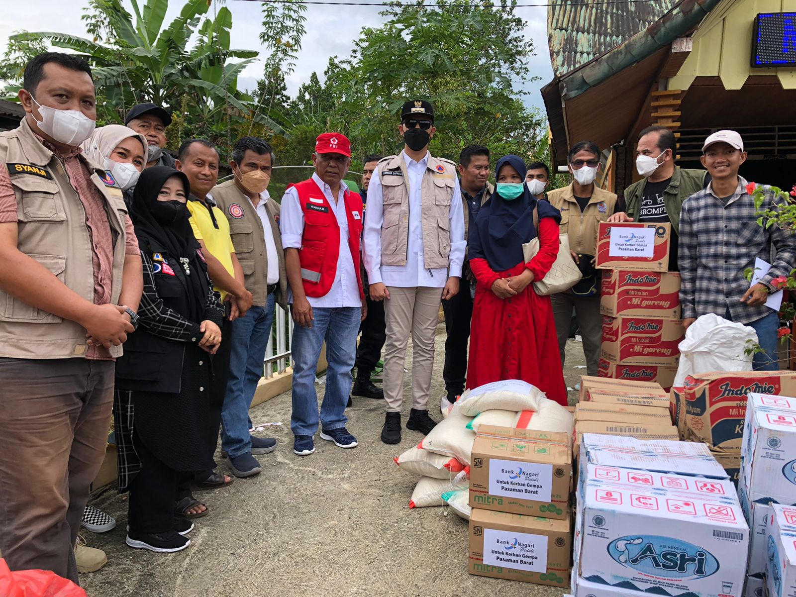 Wako Erman Safar Pimpin Rombongan Pemko Bukittinggi Peduli, kunjungi Lokasi bencana Gempa
