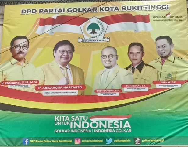 Partai Golkar Bukittinggi Tancap Gas, Target Menang Pileg 2024
