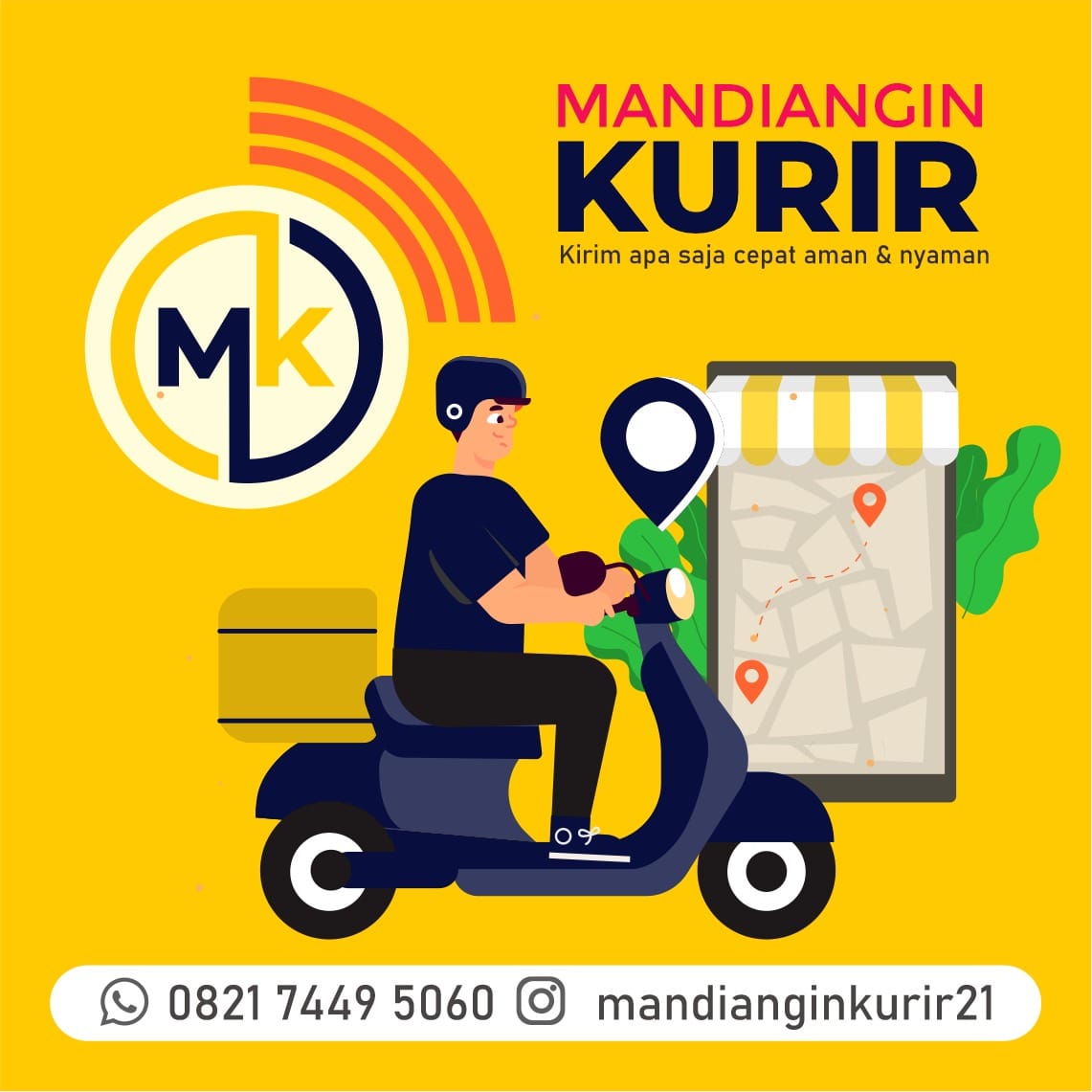 Mandiangin Kurir, Jasa Pengiriman Barang Dengan Motto “Senyum Sapa Ramah”