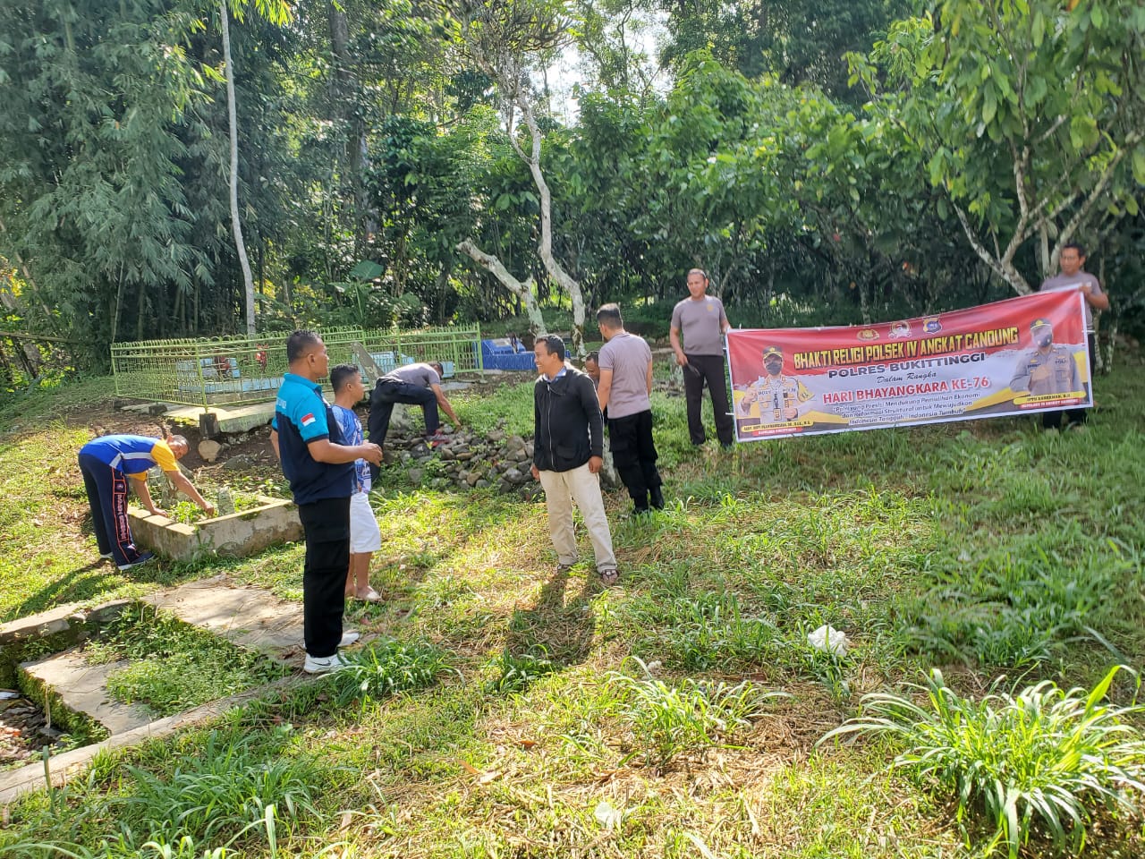 Bhakti Religi Mako Polsek lV.A.Candung Jelang HUT Bhayangkara