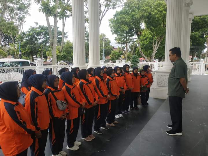 Pelepasan Atlit PORPI Bukittinggi Menuju FORNAS Vl Nasional Di Palembang Tahun 2022