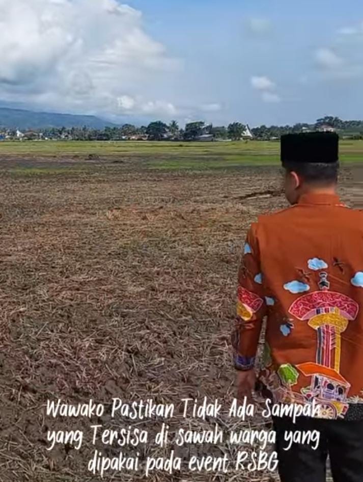 Pastikan Lokasi RSBG Bersih Dari Sampah, Wawako Solok Kembali Turun Kelapangan