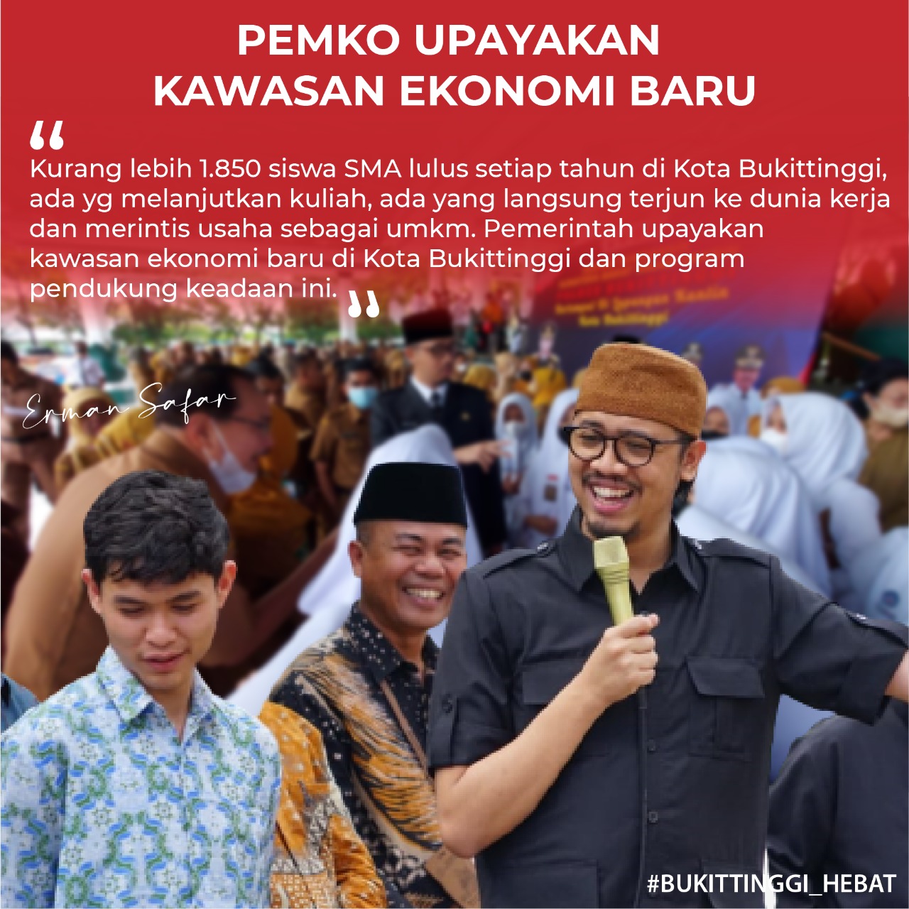 Realisasi Janji Kampanye, Erman Safar: Semoga Program Ini Dapat Mengurangi Beban Masyarakat