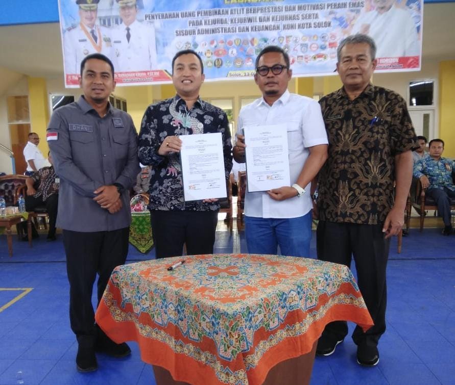 Utamakan Keselamatan Atlet dan Pelatih, KONI Kota Solok Berikan Jaminan Keselamatan Kerja