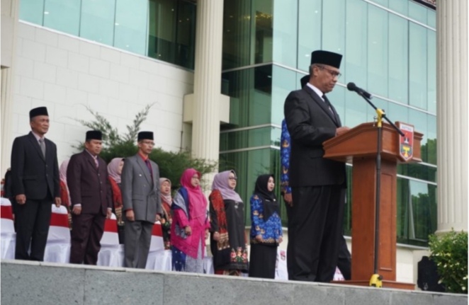 Upacara Hari Pahlawan Ke 77, Marfendi Menyerukan Pada Seluruh Pihak Untuk Tidak Melupakan Sejarah