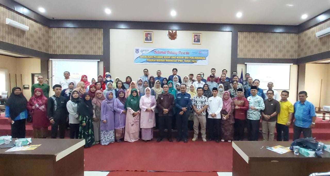 Pj. Wali Kota Rida Ananda Buka Secara Resmi Sosialisasi Peluang Kerja Luar Negeri