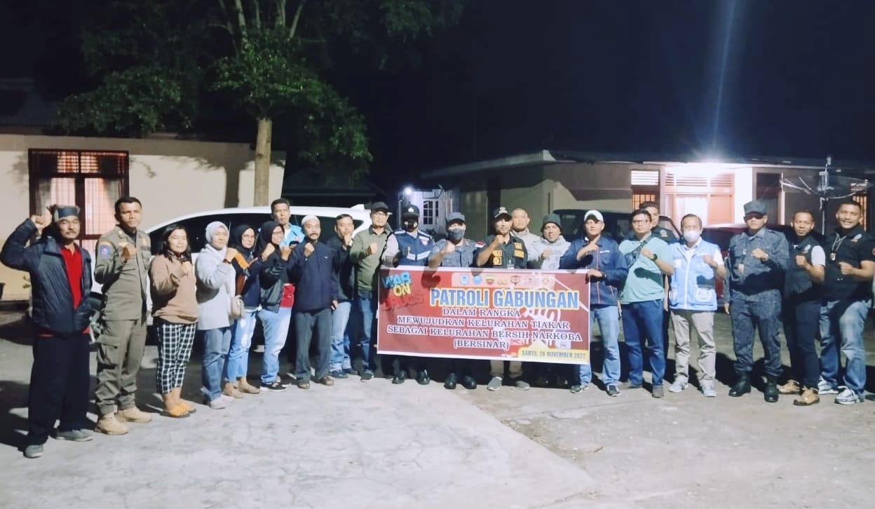 Gerah Dengan Status Zona Merah, Pokja Kelurahan Bersinar Gelar Patroli Gabungan
