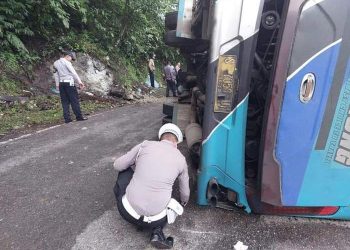 Bus Rombongan Mahasiswa Unri, Kecelakaan dan Ambruk, 33 Orang Dilaporkan Terluka
