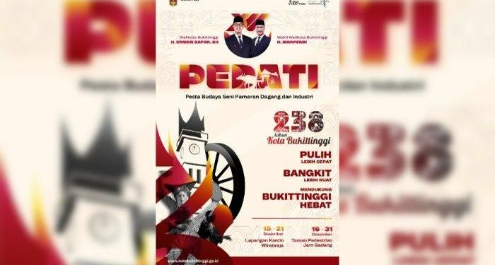 Bukittinggi Rencanakan Event Pedati Vll Dan HUT Ke 238 Kota Itu Menggema Ke Tingkat Nasional Dan Mancanegara