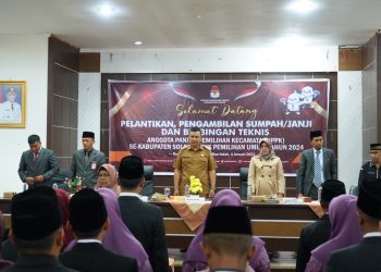 Hadiri Pelantikan PPK, Capt.Epyardi Asda Katakan Jaga Konstitusi Dan Azas Demokrasi