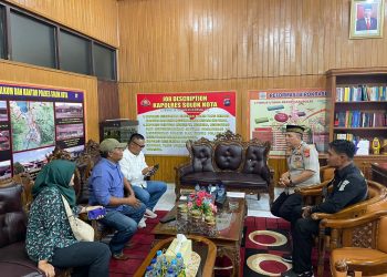 Kapolres Solok Kota AKBP. Ahmad Fadilan Menerima Kunjungan Ketua SMSI Solok