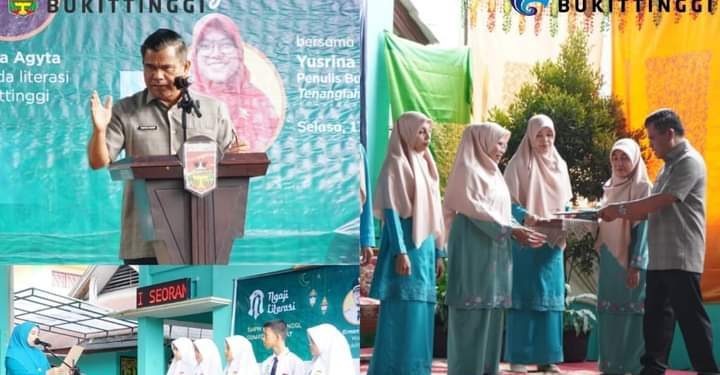 Ngaji Literasi dan Pengukuhan Duta Literasi SMP N 6 Bukittinggi
