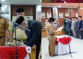Pejabat Administrator, Pengawas dan Pejabat Fungsional Di Lingkungan Pemerintah Kota Bukittinggi Dilantik dan Disumpah