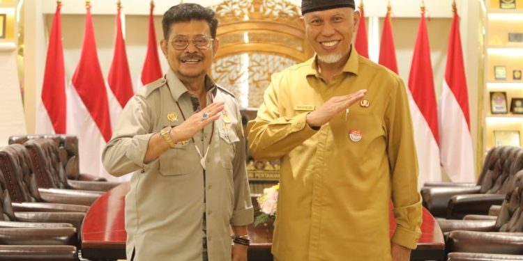 Gubernur Temui Menteri Pertanian, Mahyeldi: Mentan Dukung Penuh Penyelenggaraan Penas Tani di Sumbar