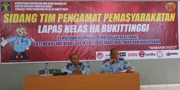 Sidang Tim Pengamat Pemasyarakatan Lapas Kelas llA Bukittinggi
