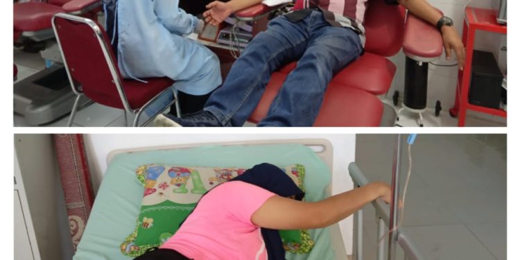 Ketua PMI Kota Bukittinggi Turun Langsung Donorkan Darah untuk Istri dari Anggota DPC PJS Bukittinggi
