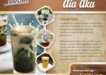 Aia Aka, Wako Erman: Minuman Legendaris Bukittinggi Segar Dan Sehat