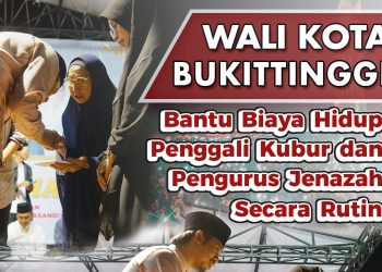 Pemko Dan Baznas Bukittinggi Bantu Biaya Hidup Penyelenggara Jenazah Secara Rutin