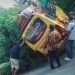 Bus Binter BA 7025 LB terperosok di Kelok 44 menyebabkan Akses jalan Terhambat