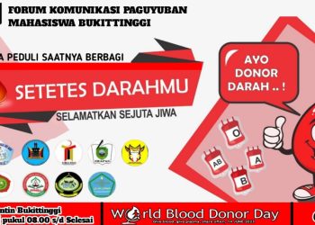 FKPM se-kota Bukittinggi Lakukan Donor Darah Sambut World Blood Donor Day