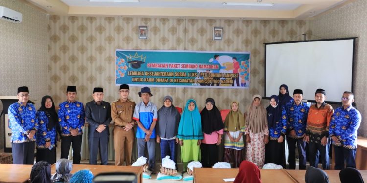Salurkan Ratusan Peket Sembako, Wako Rida Ananda Apresiasi LKS Peti Bunian Lamposi