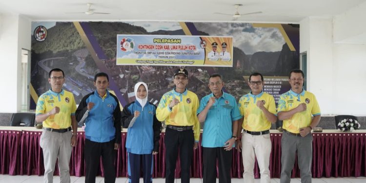 Dilepas Bupati, 32 Atlet O2SN Lima Puluh Kota Siap Berlaga di Tingkat Provinsi