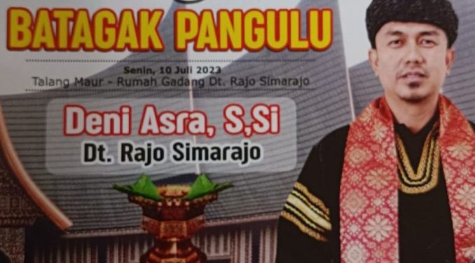 Ketua DPRD Kabupaten Limapuluh Kota, Deni Asra, Dikukuhkan sebagai Niniak Mamak