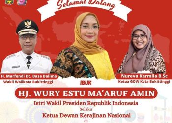 Wako dan Wawako Ucapkan Selamat Datang kepada Ibu Wapres RI