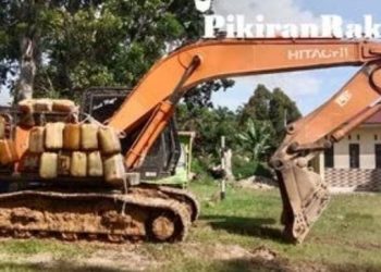 Polisi Tangkap Alat Berat Diduga Menambang Liar di Pasaman Barat