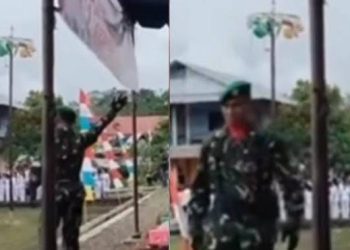 Viral Vidio ASN Takut Becek Saat Upacara diusir TNI ‘kalau takut becek silahkan pergi’