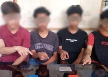Bocah Dibawah Umur dan 3 Orang Dewasa Ditangkap Terkait Penyalahgunaan Narkoba di Payakumbuh