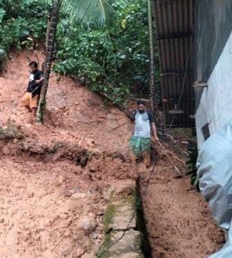 Hujan Deras di Padang Sebabkan Pohon Tumbang dan Longsor Melanda Rumah Warga