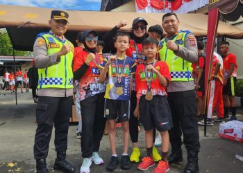 Komunitas Running Mom’s Bukittinggi Ikuti Lomba Lari 10 K pada HUT Polwan ke 75