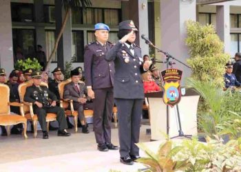 Polres Payakumbuh Gelar Upacara Hari Bhayangkara ke 77 Di Halaman Balai Kota