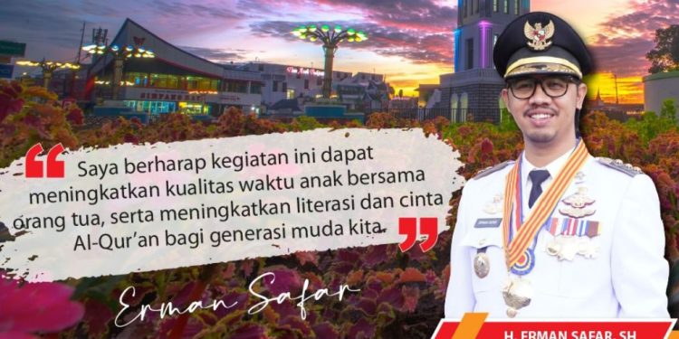 Wako Bukittinggi Inisiasi Program PIN Great Young, Membaca Bersama Ortu dan Magrib Mengaji