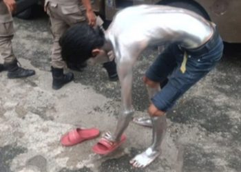 Meresahkan Warga, Badut dan Manusia Silver di Padang Ditertibkan, Diserahkan ke Dinsos