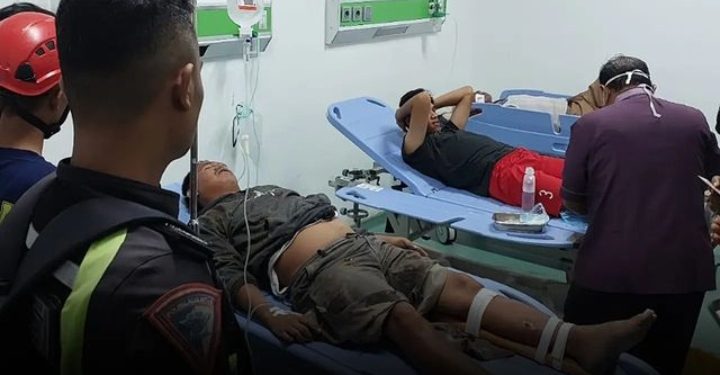 Kecelakaan Truk Akibat Rem Tidak Berfungsi, Dua Orang Luka-luka