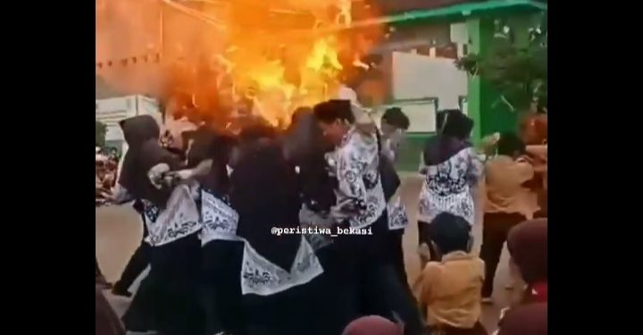 Viral Ledakan Balon Gas saat Perayaan Hari Guru di Bekasi Melukai Sejumlah Orang