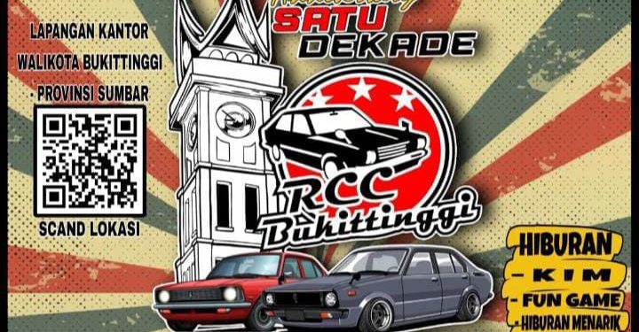 Anniversary Satu Dekade Rolla Classic Community Siap Digelar di Balaikota Bukittinggi