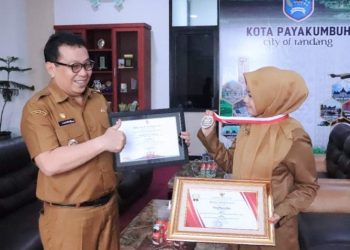 Raih Juara 1 Tingkat Nasional, Pj Wako Payakumbuh Jasman Sambut Fanny Firgina Aura