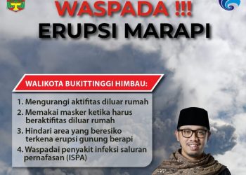 Erupsi Marapi, Wako Erman : Waspada !