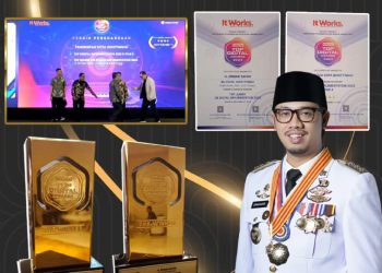 Wako Erman Safar dan Pemko Bukittinggi Terima Penghargaan Bergengsi Nasional TOP DIGITAL Awards 2023