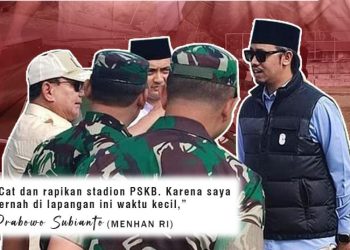 Bantu Rapikan Stadion Ateh Ngarai, Prabowo: Saya Kecil di Lapangan Ini